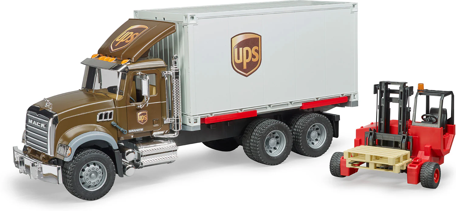 Bruder MACK Granite UPS Logistics Truck - Image 2