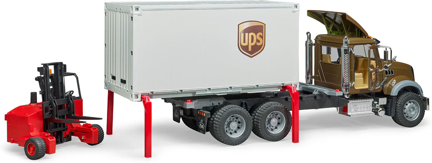 Bruder MACK Granite UPS Logistics Truck - Image 3