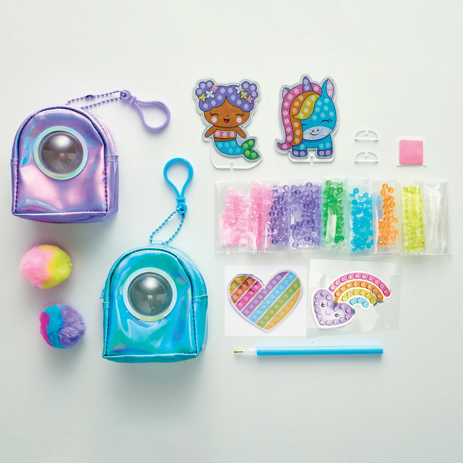 Bubble Gems Backpack Keychains - Image 2