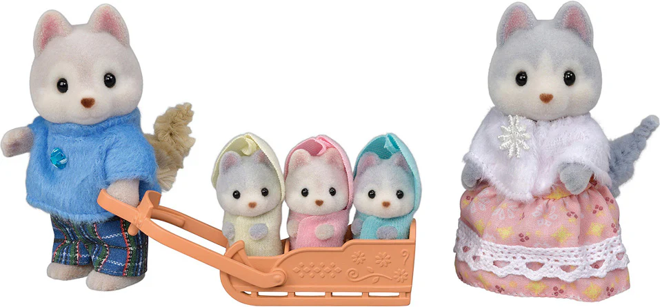 Calico Critters Husky Family - Image 2