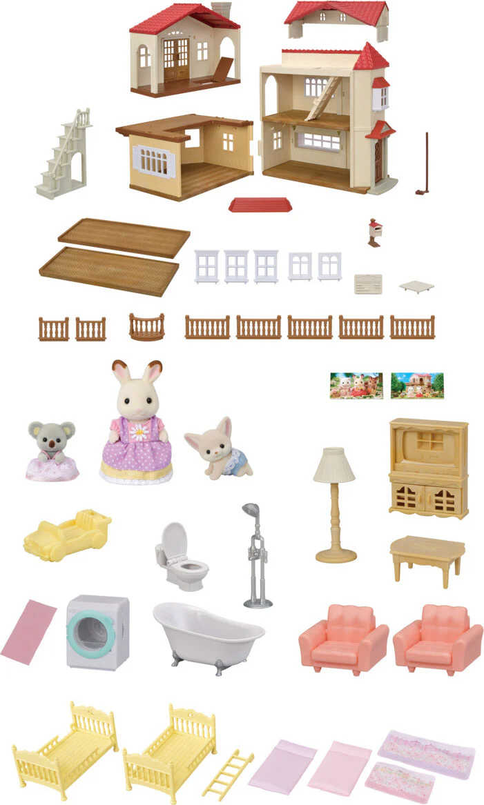 Calico Critters Red Roof Country Home Gift Set - Image 3