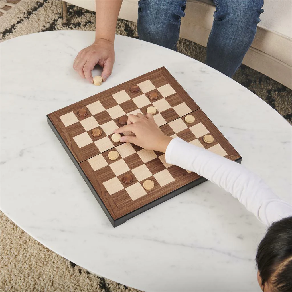 Cardinal Legacy Deluxe Wooden Chess Checkers - Image 3