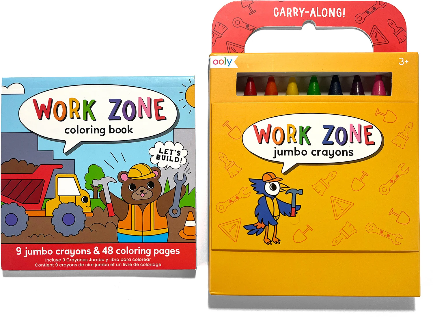Carry Along Work Zone Coloring Book and Crayon Set - Image 3