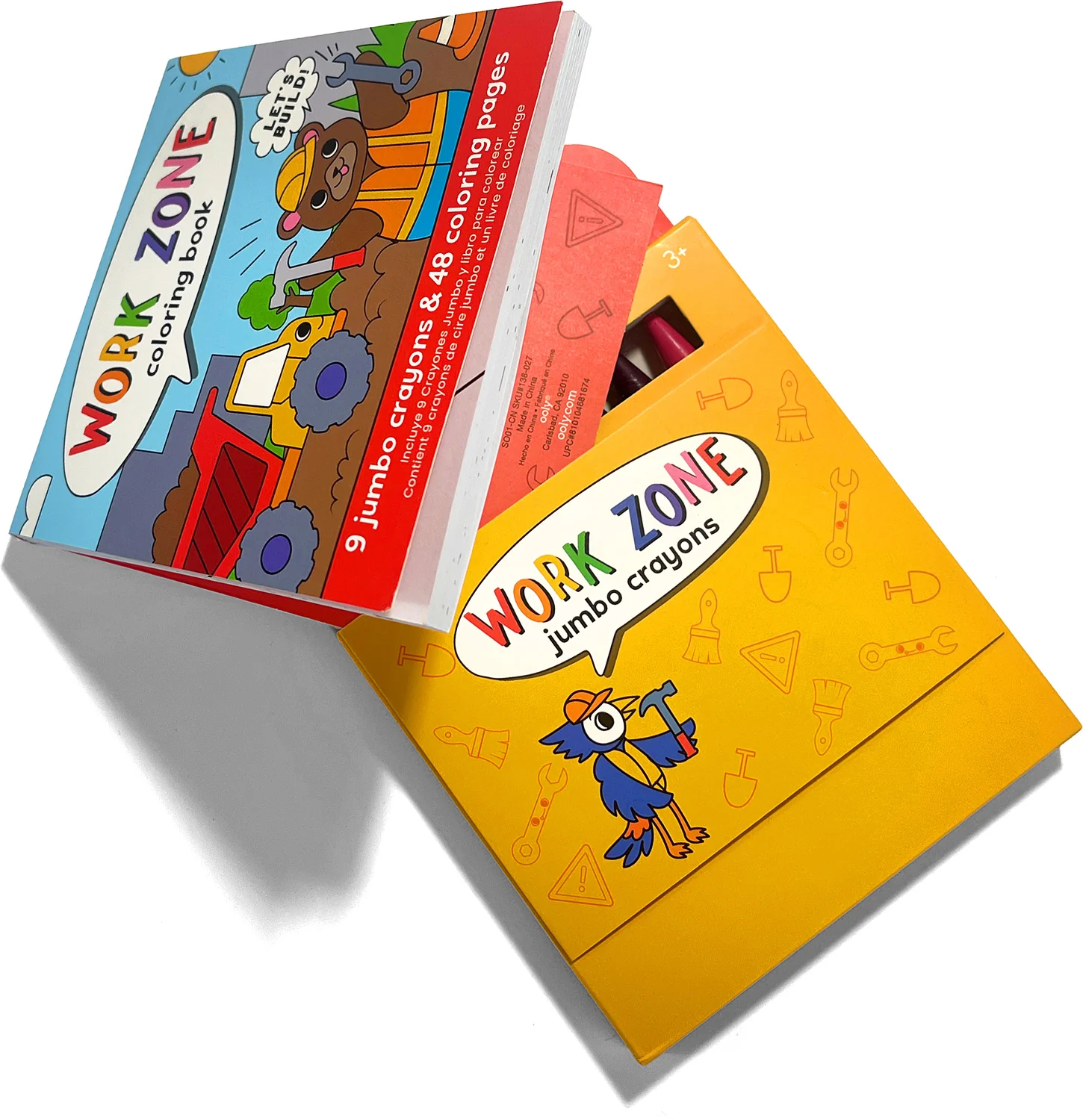 Carry Along Work Zone Coloring Book and Crayon Set - Image 5