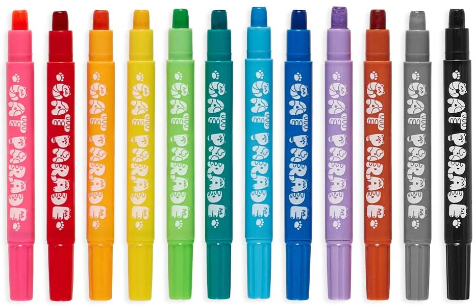 Cat Parade Twist-Up Watercolor Gel Crayons - Set of 12 - Image 2