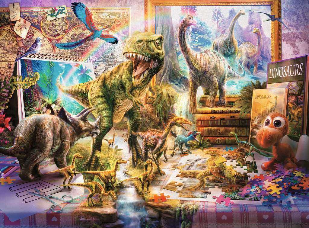 Children’s Jigsaw Puzzle Dinosaur Escape - 100 Pieces Puzzle - Image 2