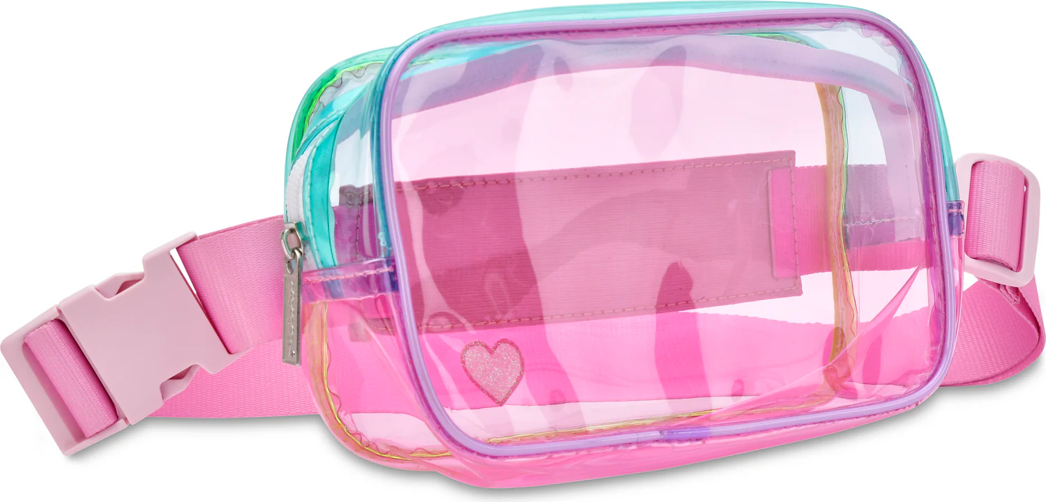 Color Block Clear Belt Bag - Image 3