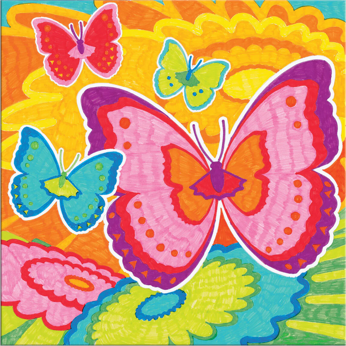 Color by Number Bloomin Butterflies - Image 2