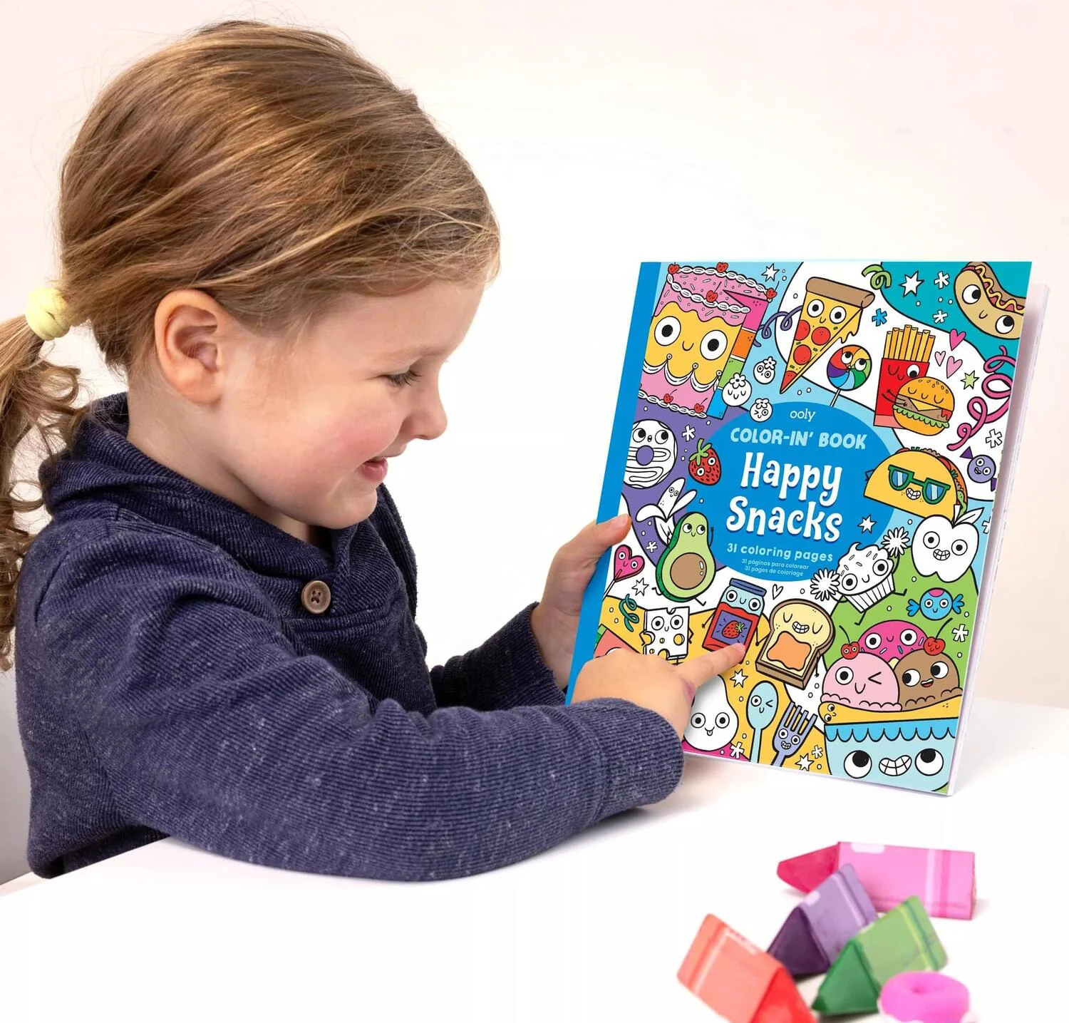 Color-in' Book Coloring Book - Happy Snacks - Image 4
