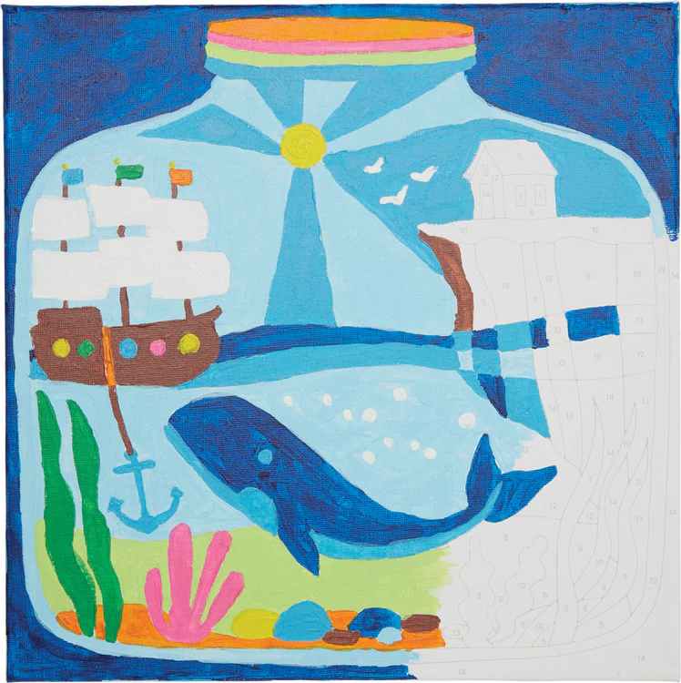 Colorific Canvas Paint By Number Kit - Tiny Treasures - Image 3