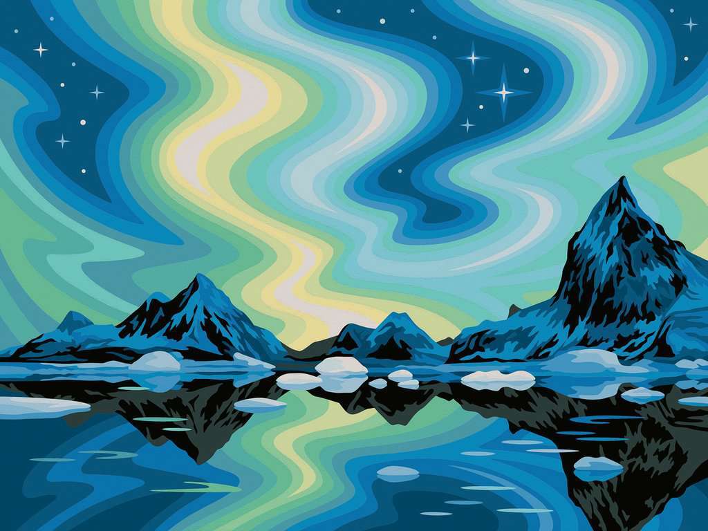 CreArt CV: Northern Lights 12x16 - Image 2