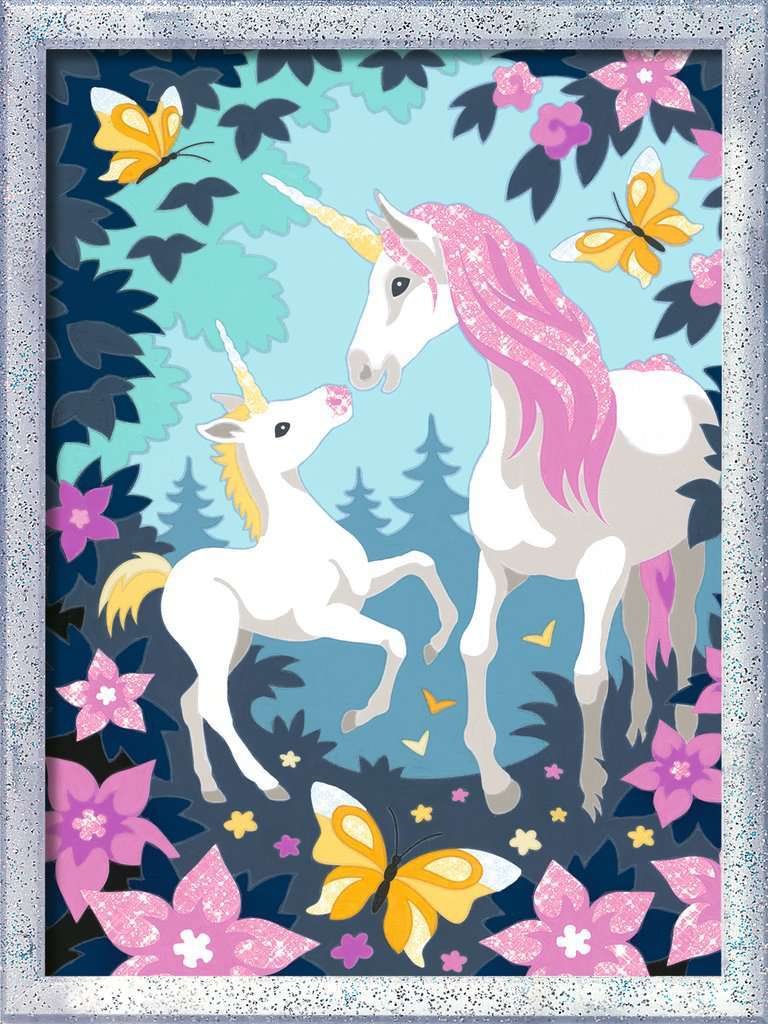 CreArt: Hello Little Unicorn w/Glitter 7x10 - Image 2
