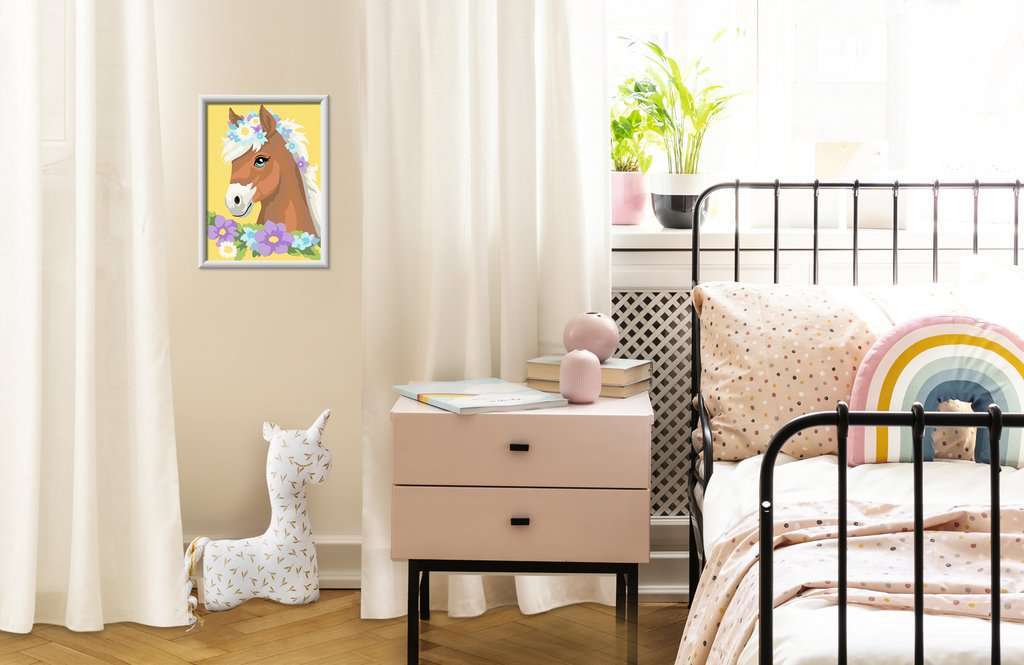CreArt: Horse with Flowers 7x10 w/Stickers - Image 3