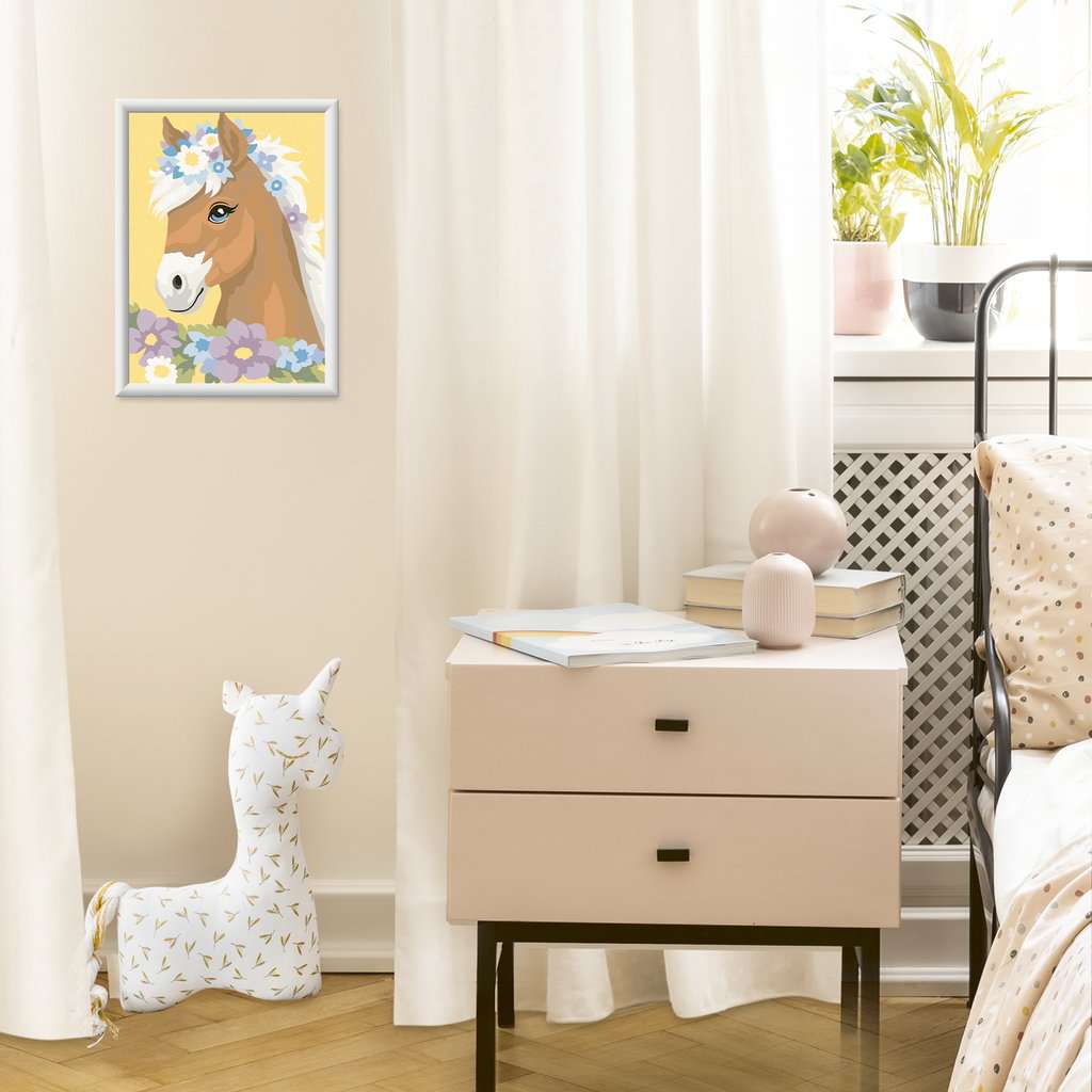 CreArt: Horse with Flowers 7x10 w/Stickers - Image 5