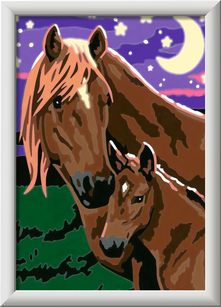 CreArt: Horses at Midnight 5x7 (glow) - Image 2