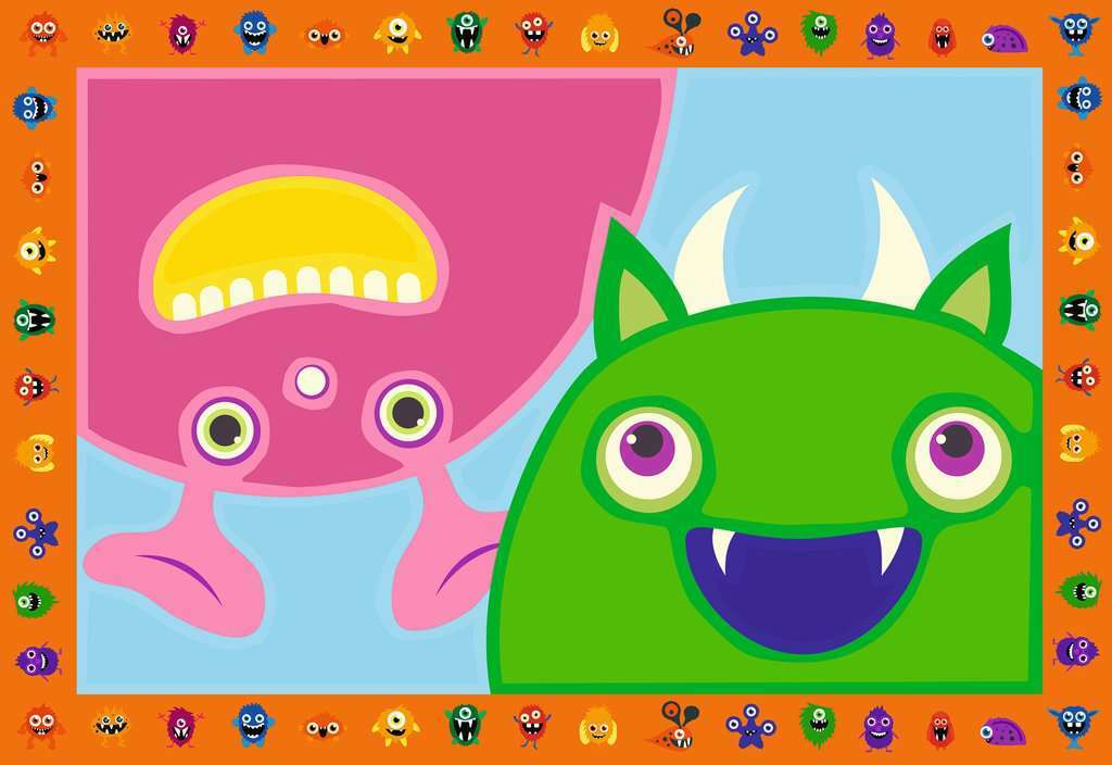CreArt Jr:  Paint-By-Number - Silly Monsters (2 images) - Image 2