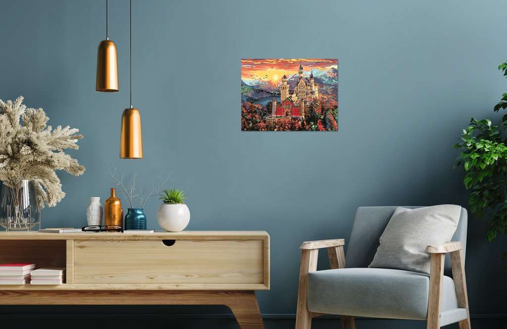 CreArt: Paint-By-Number Fairytale Castle 12x16 - Image 4