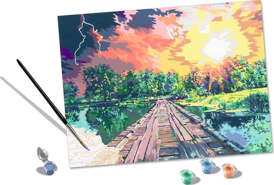 CreArt: Paint-By-Number Magical Light 12x16 - Image 3