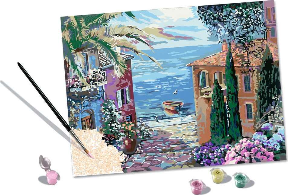 CreArt: Paint-By-Number Mediterranean Flair 12x16 - Image 3