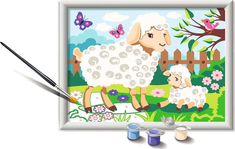 CreArt: Sheep and Lamb 7x10 - Image 2