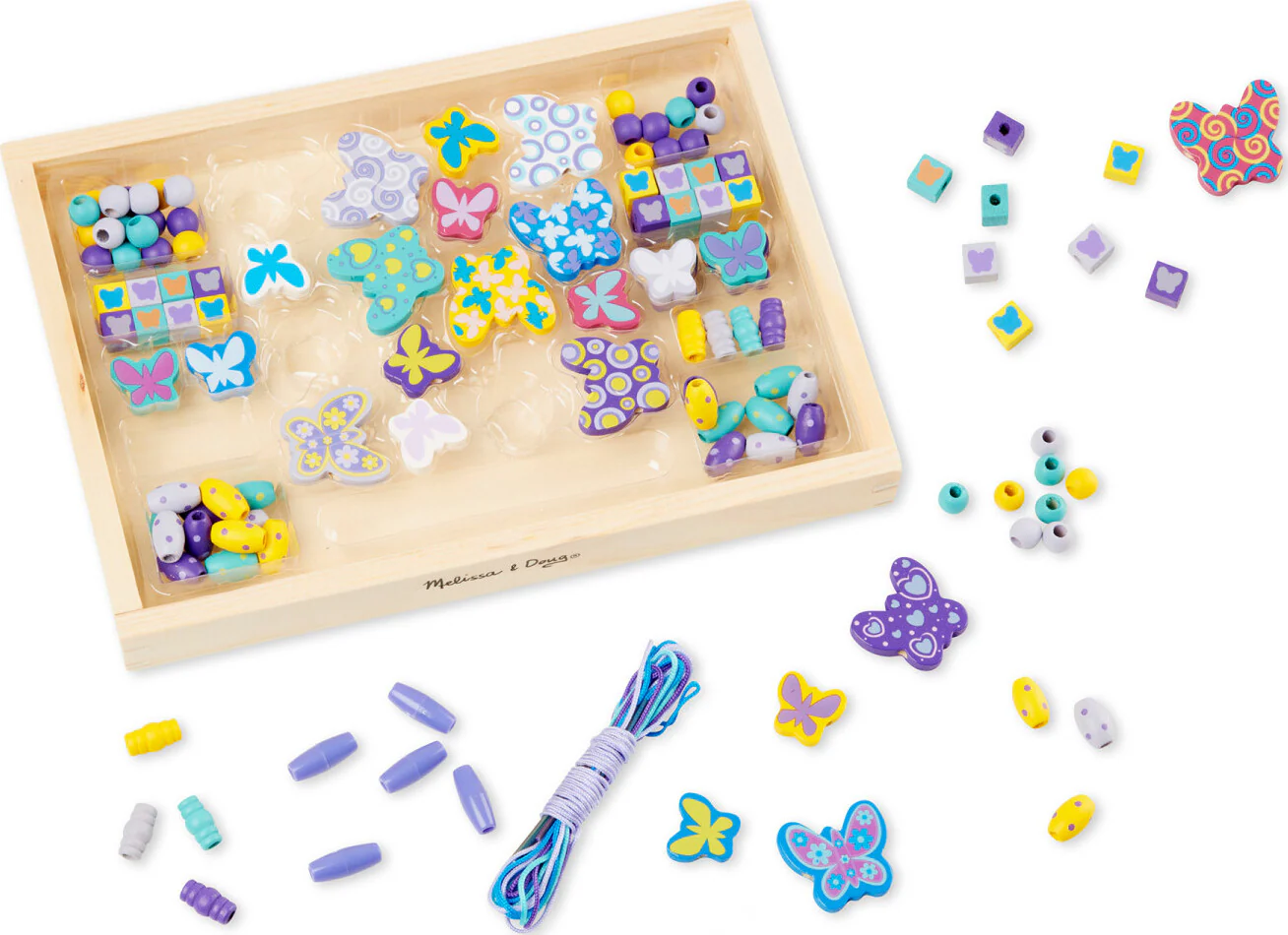 Created by Me! Butterfly Beads Wooden Bead Kit - Image 5