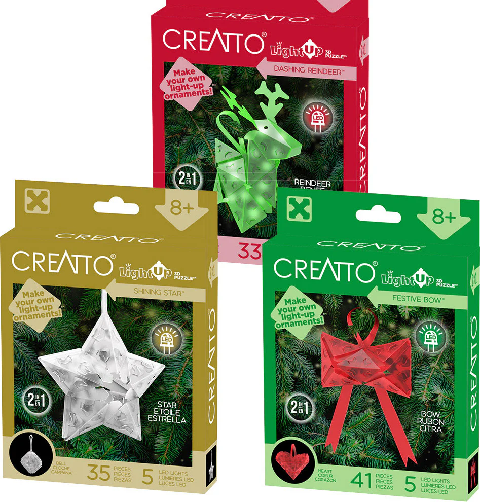 Creatto Holiday Classics - Dashing Reindeer, Shining Star, Festive Bow