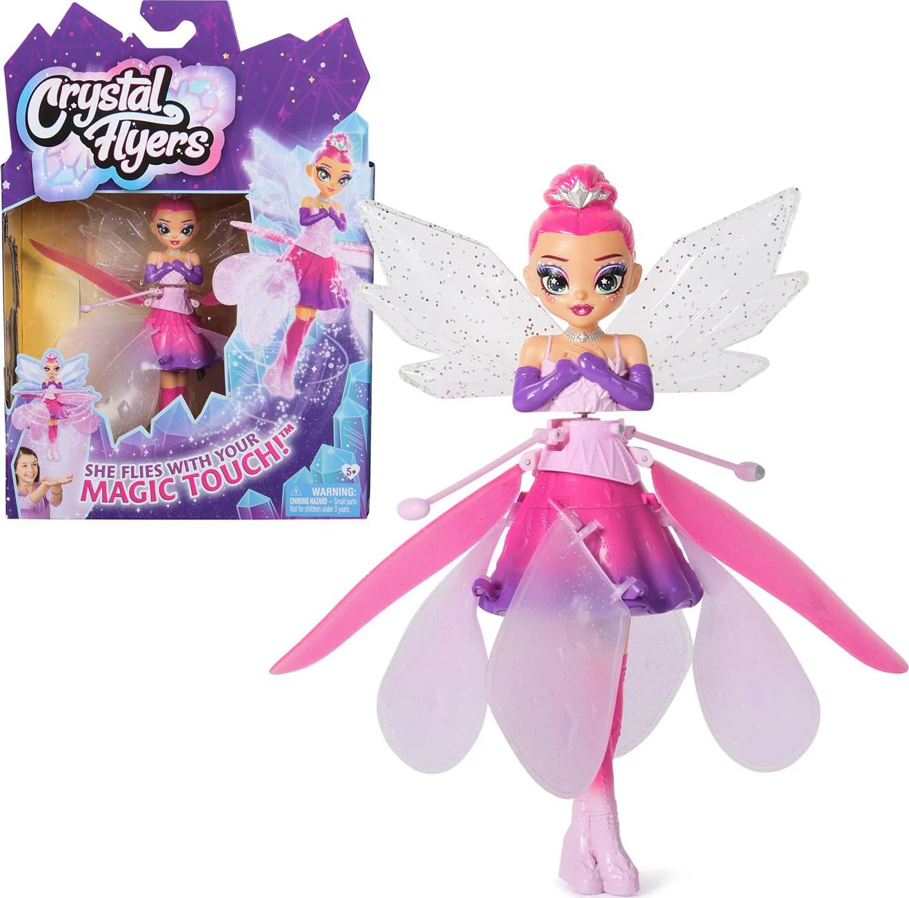 Crystal Flyers Magical Flying Toy Doll