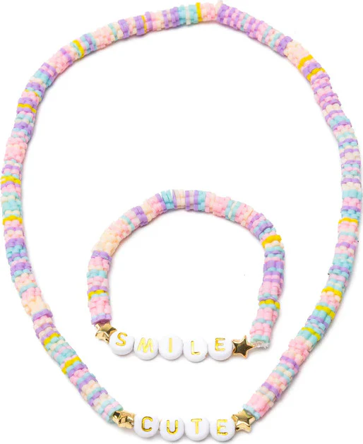 Cute Smile Necklace & Bracelet Set (2pc) - Image 2