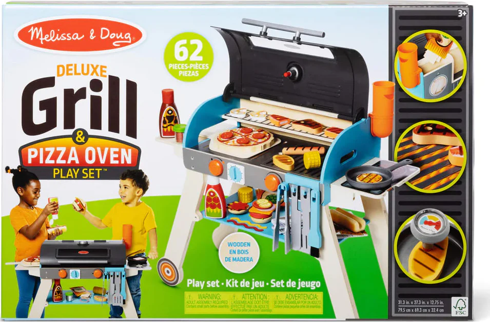 Deluxe Grill & Pizza Oven Playset - Image 3