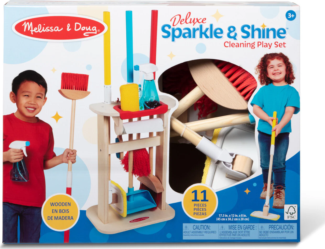 Deluxe Sparkle & Shine Cleaning Play Set - Image 2