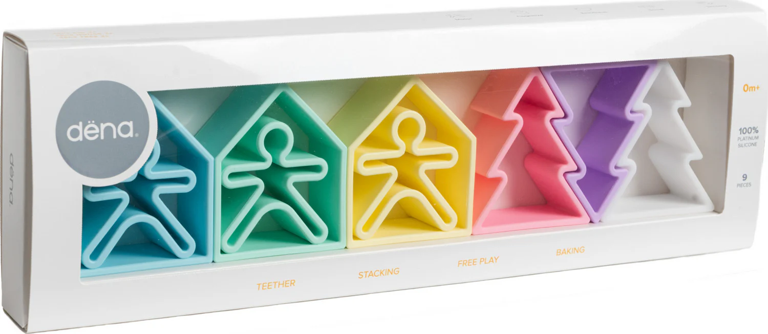 dëna Pastel Kids, Houses and Trees 3 Pack