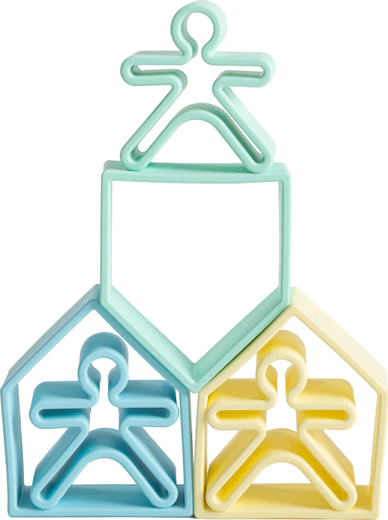 dëna Pastel Kids, Houses and Trees 3 Pack - Image 4