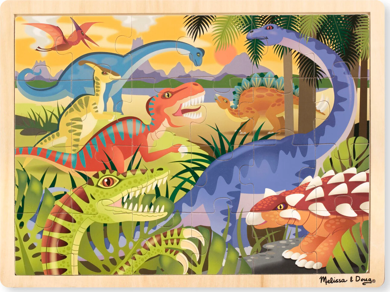 Dinosaur Wooden Jigsaw Puzzle - 24 Pieces - Image 3