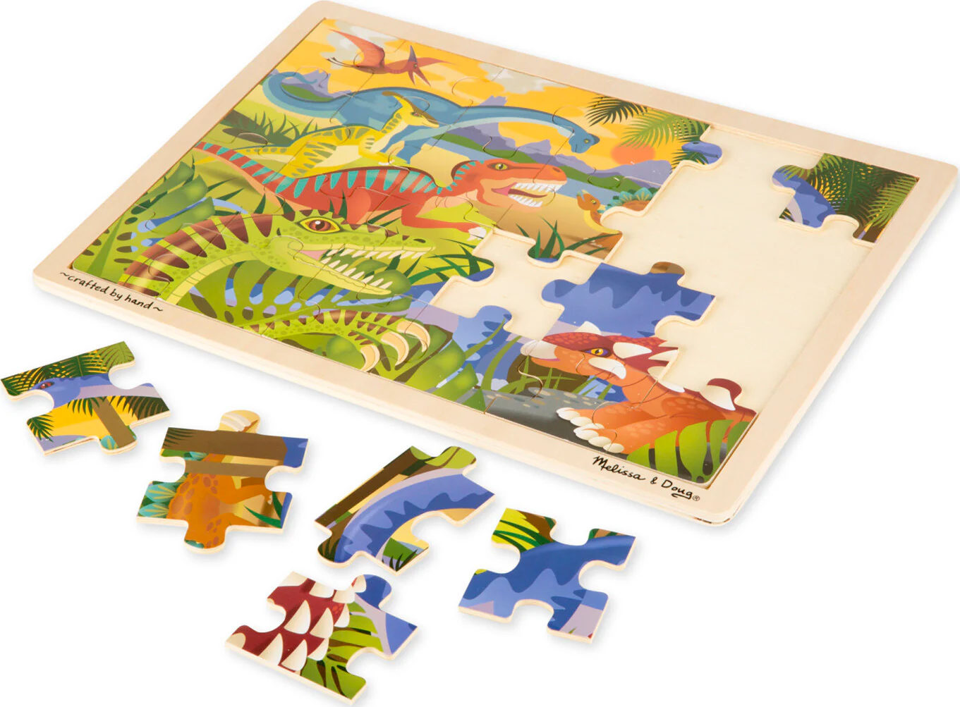 Dinosaur Wooden Jigsaw Puzzle - 24 Pieces - Image 4