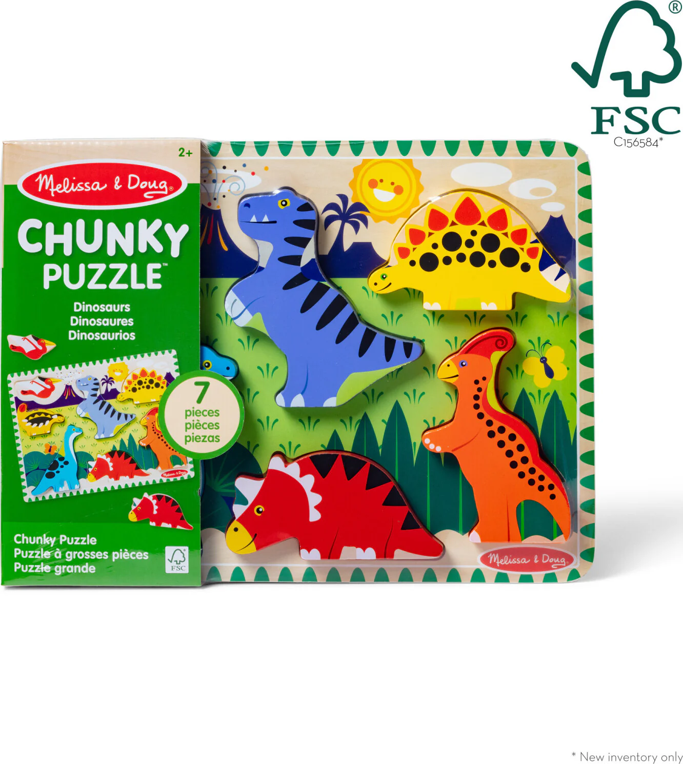 Dinosaurs Chunky Puzzle - 7 Pieces - Image 2