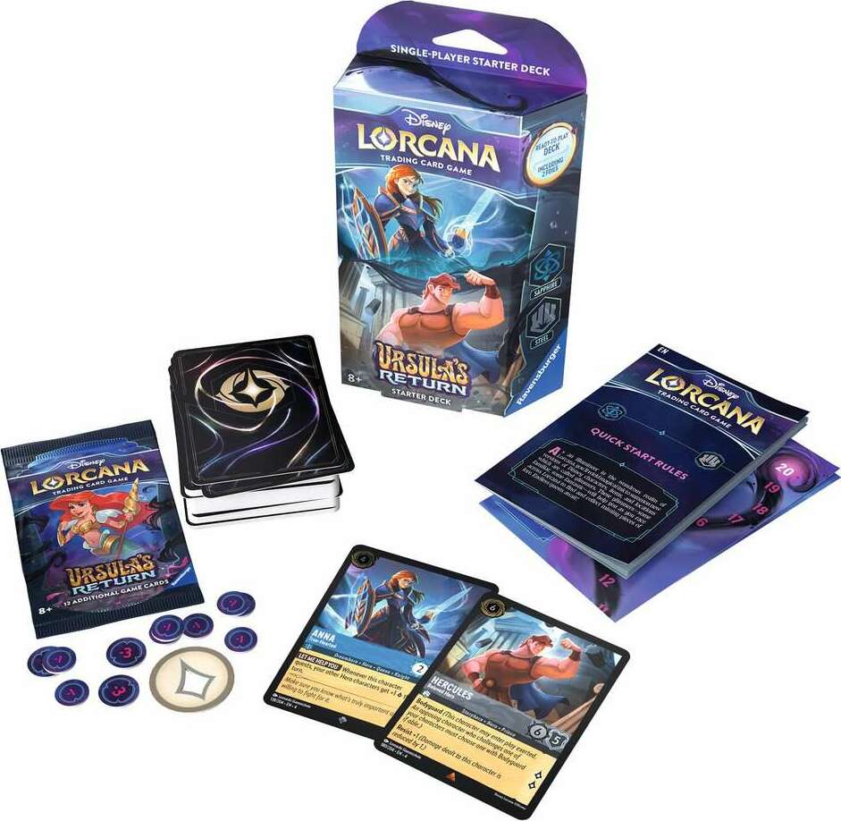 Disney Lorcana: Ursula's Return TCG Starter Deck Sapphire and Steel - Image 2