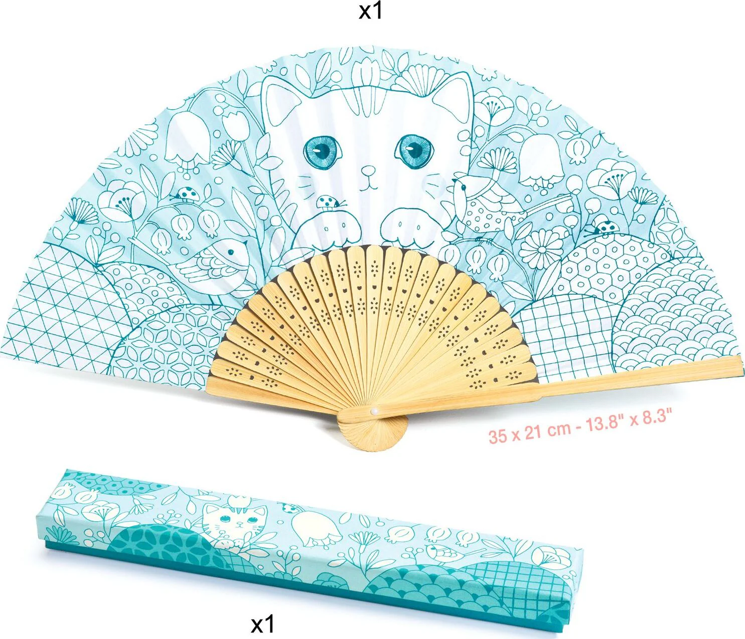 DJECO Koneko DIY Fan and Case Craft Kit - Image 2