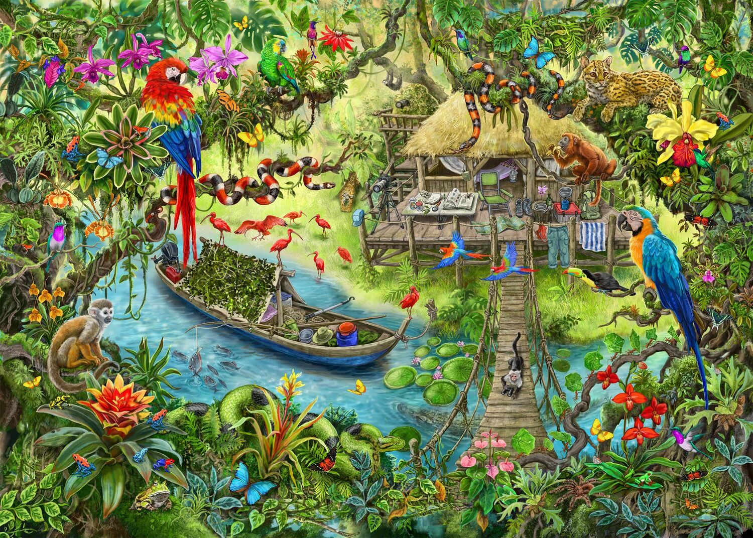 Escape Puzzle KIDS Jungle Journey (368 pc Puzzle) - Image 2
