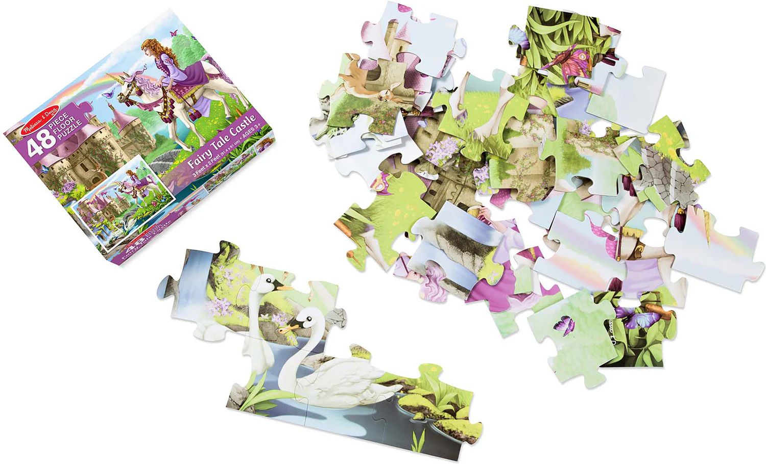 Fairy Tale Castle Floor Puzzle - 48 Pieces - Image 4