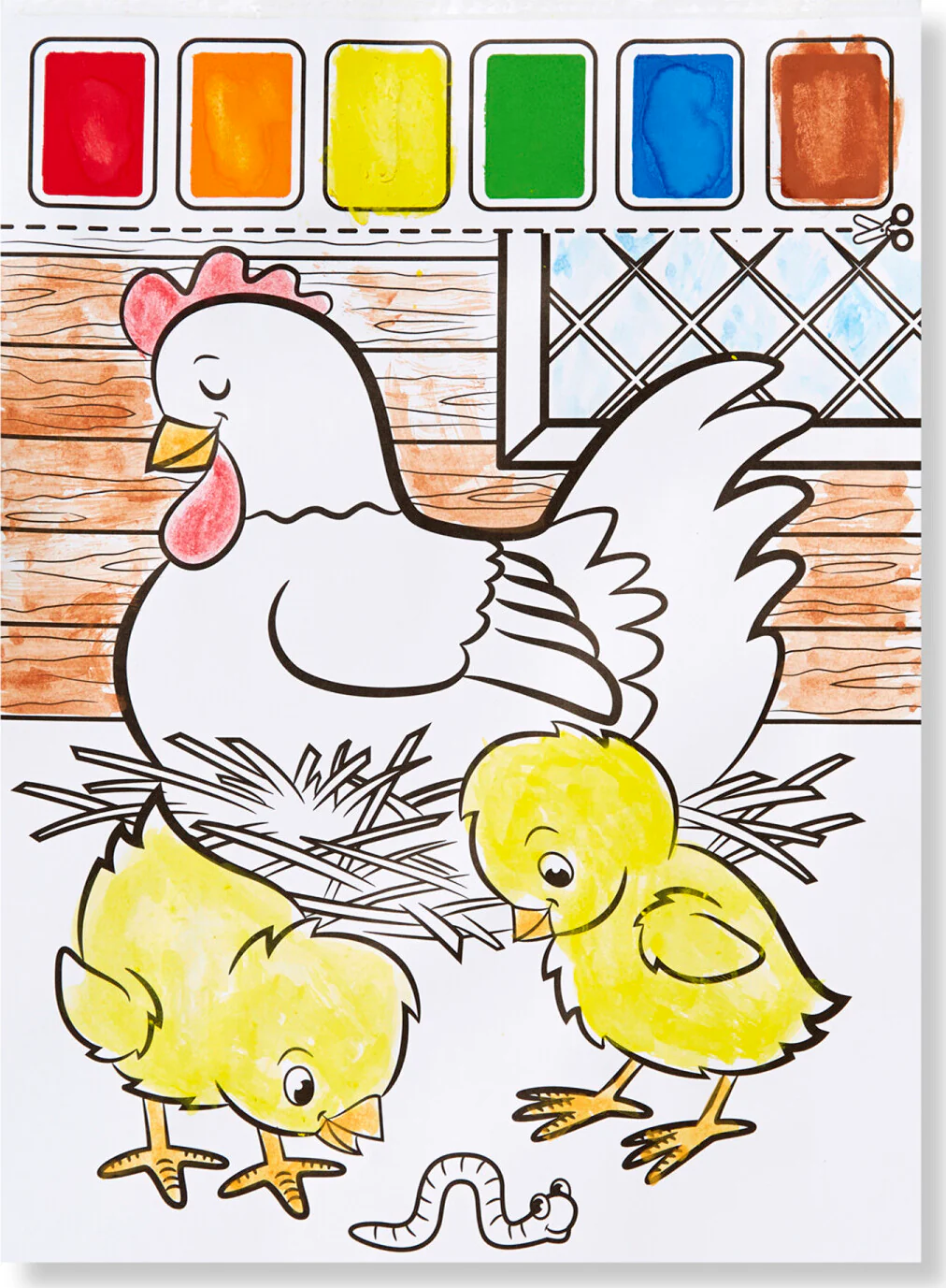 Farm Animals Paint with Water Kids' Art Pad - Image 3