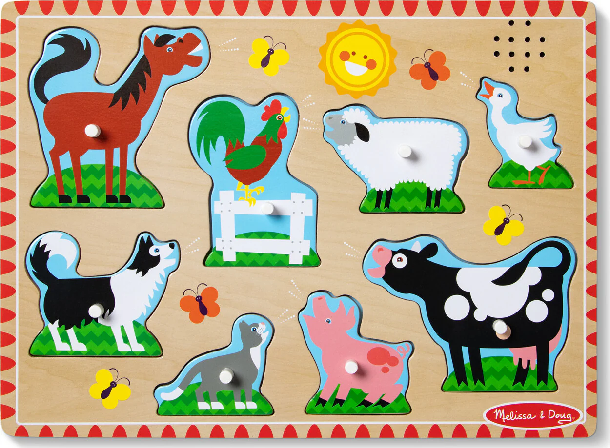 Farm Animals Sound Puzzle - 8 Pieces - Image 5