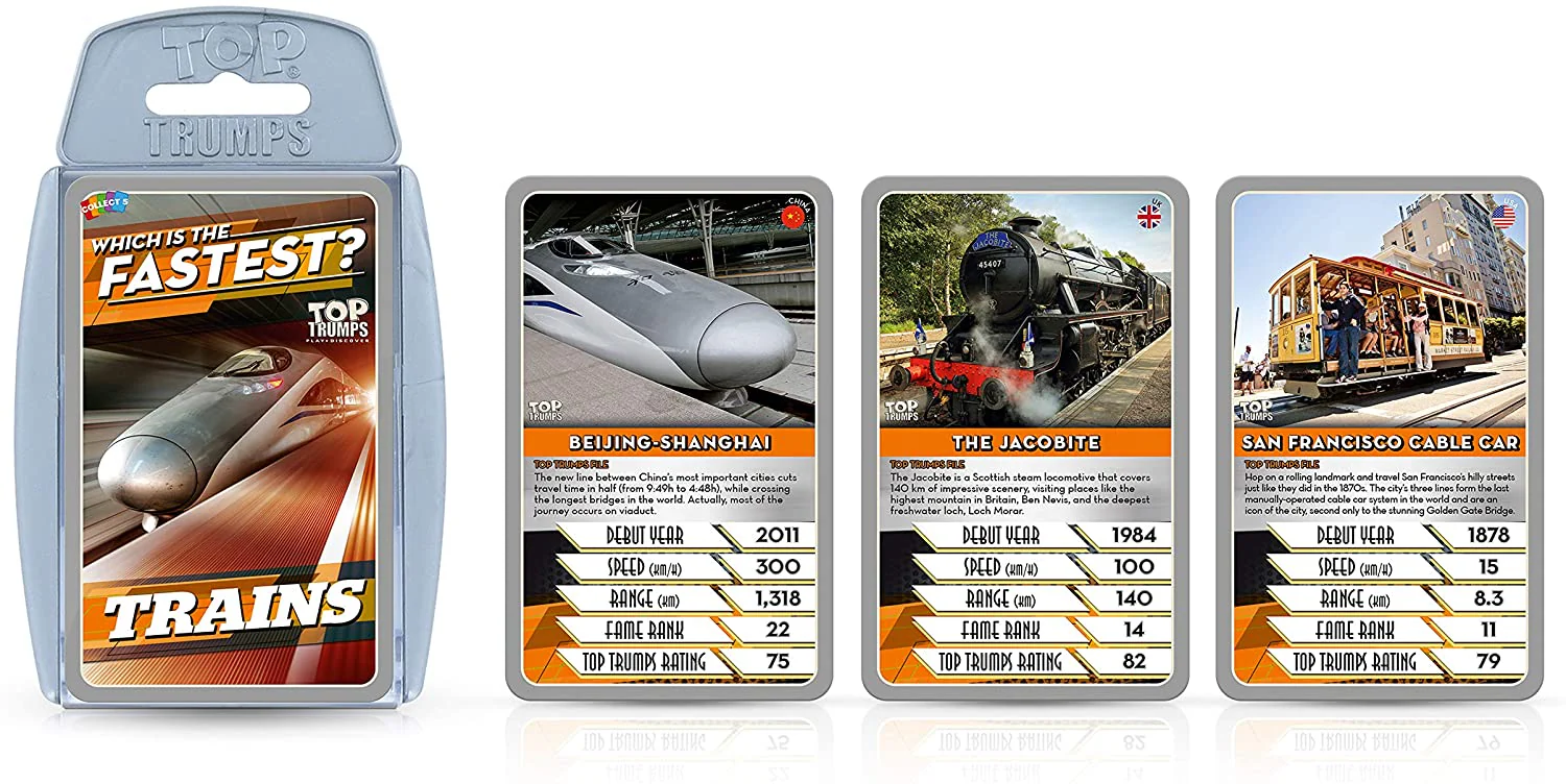 Fastest Train Top Trumps - Image 2