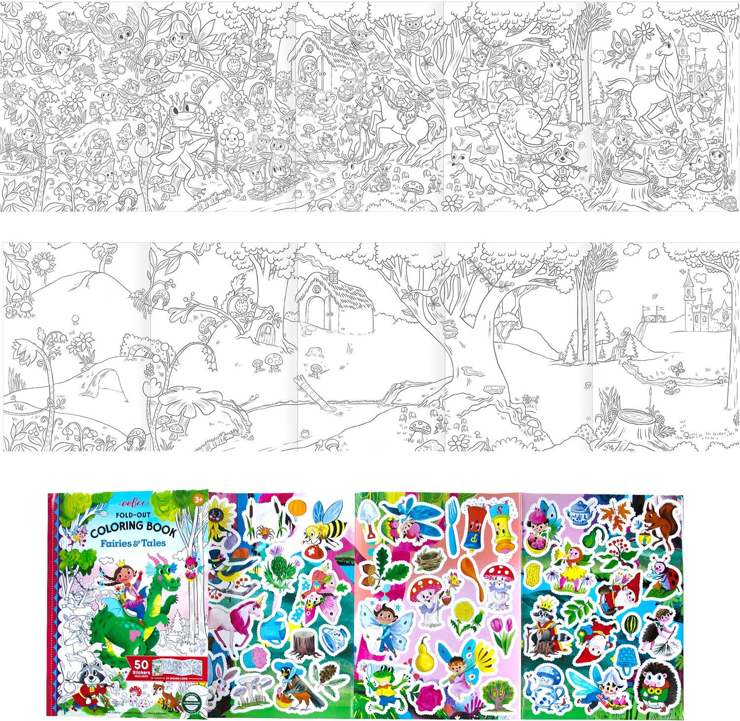 FoldOut Coloring Book Fairies and Tales - Image 4