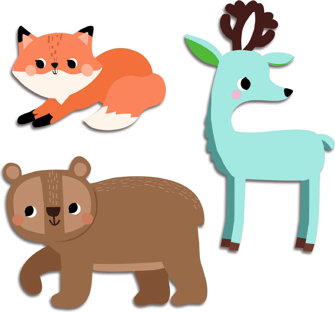 Forest Animals Baby Stickers - Image 2
