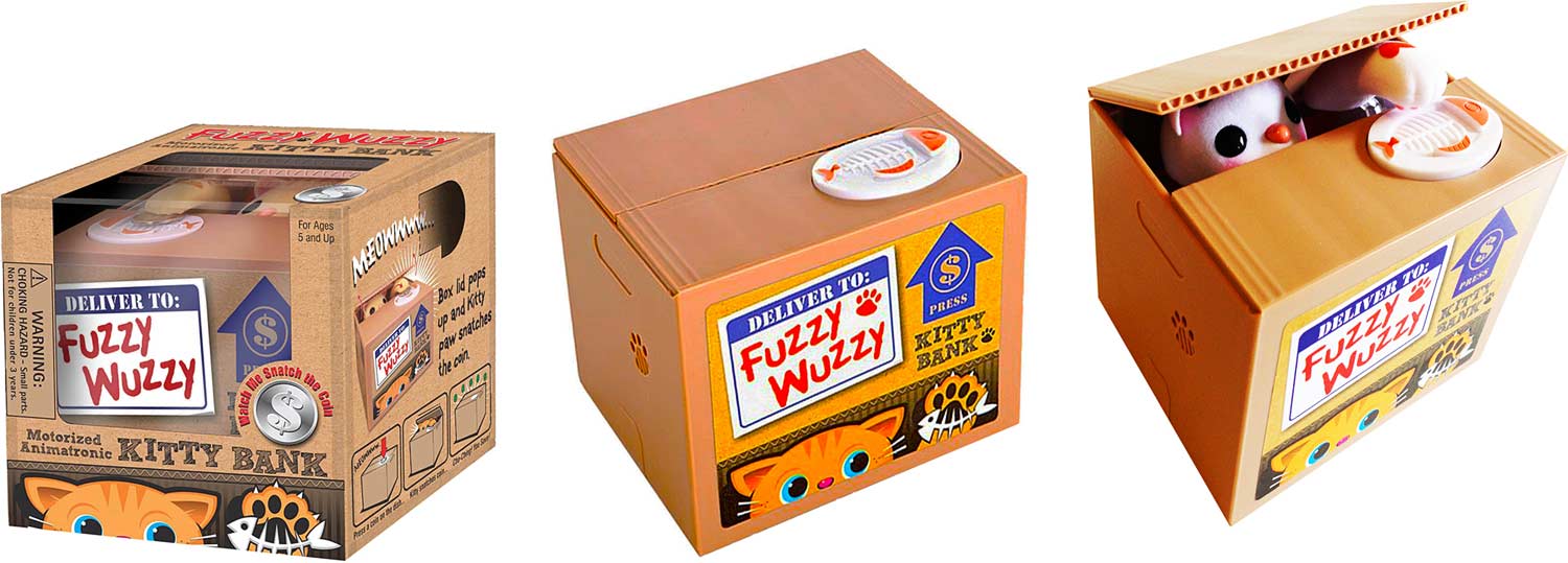 Fuzzy Wuzzy Kitty Bank - Image 3