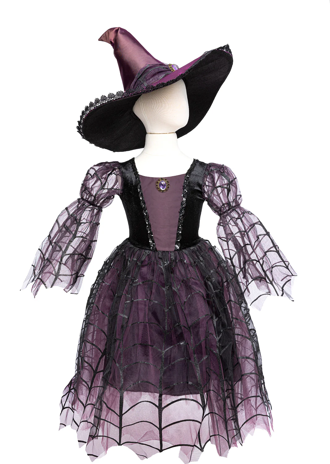 Great Pretenders Amethyst the Spider Witch Dress & Hat, size 5/6 - Image 2
