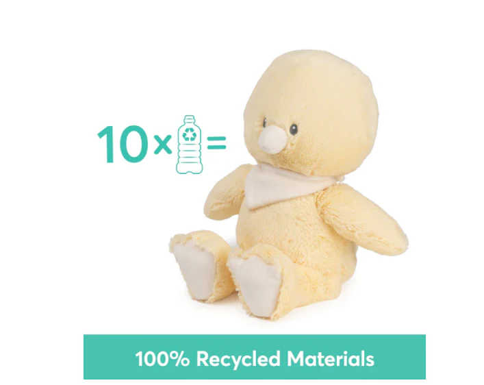 GUND 100 Recycled Duckling Yellow 13 in - Image 2