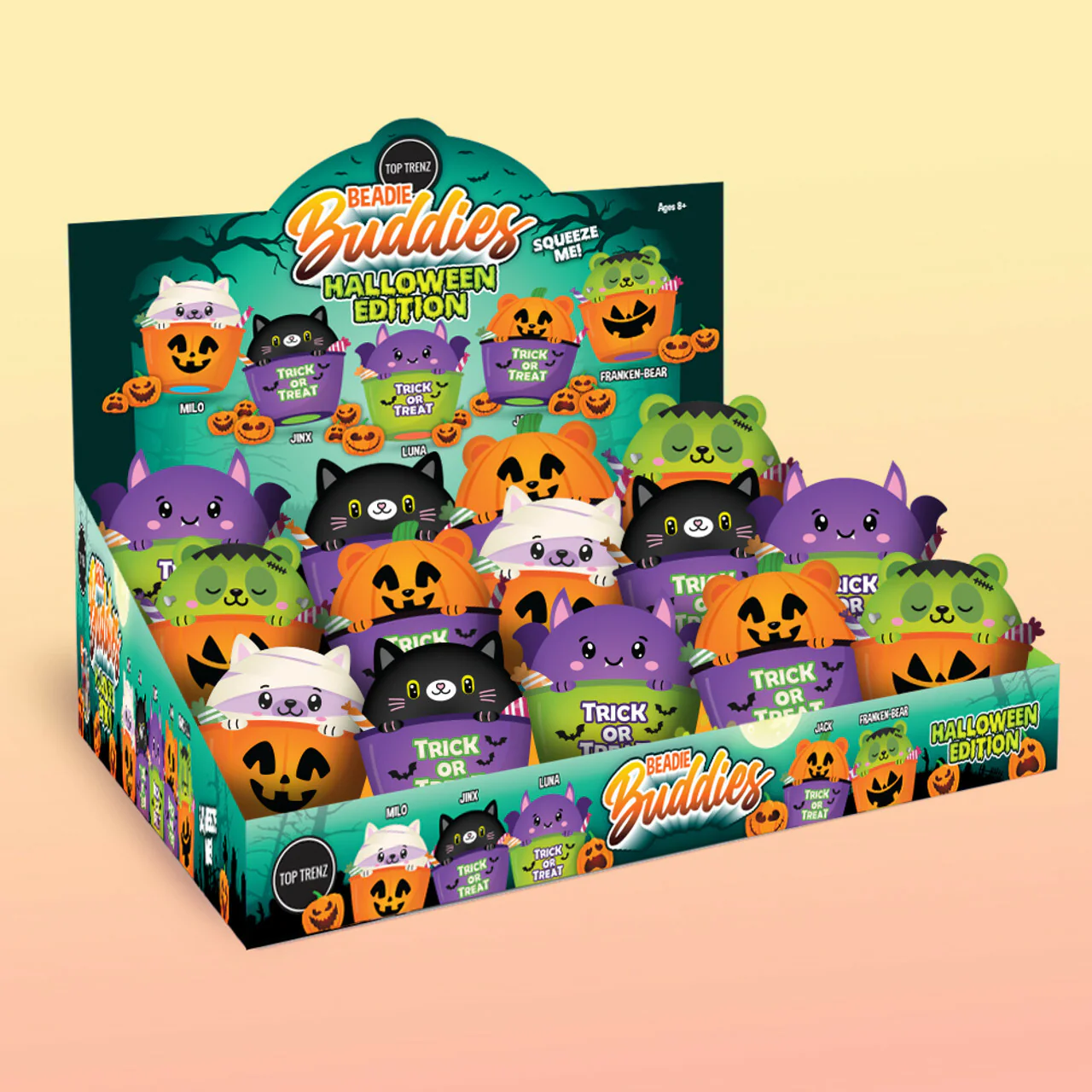 Halloween Trick Or Treat- Sensory Beadie Buddies Squishy Toy - Image 3