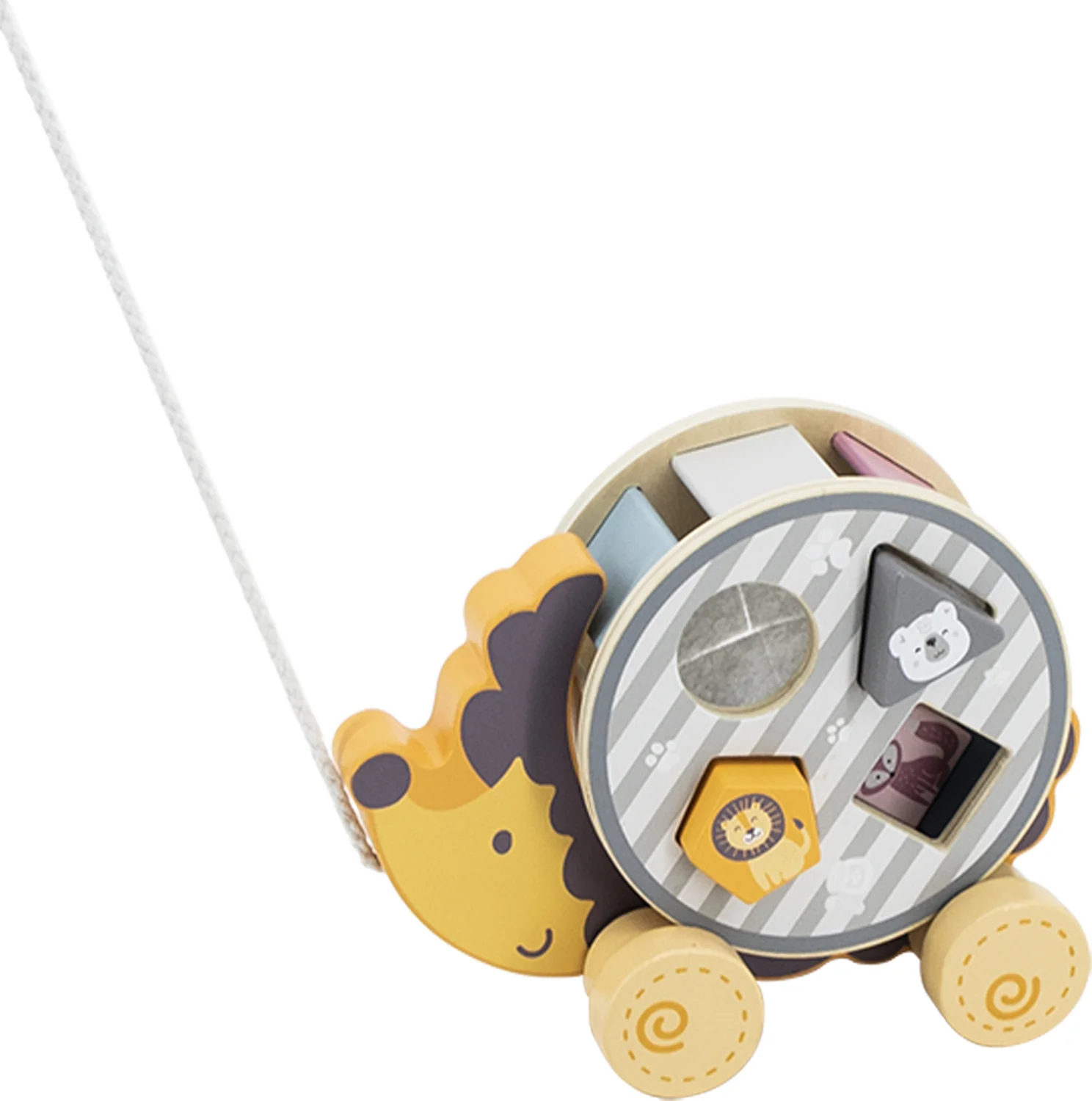 Hedgehog Pull Toy With Sorting Wheel - Image 2