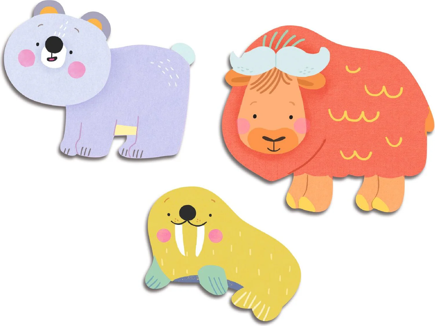 Ice Field Animals Baby Stickers - Image 2